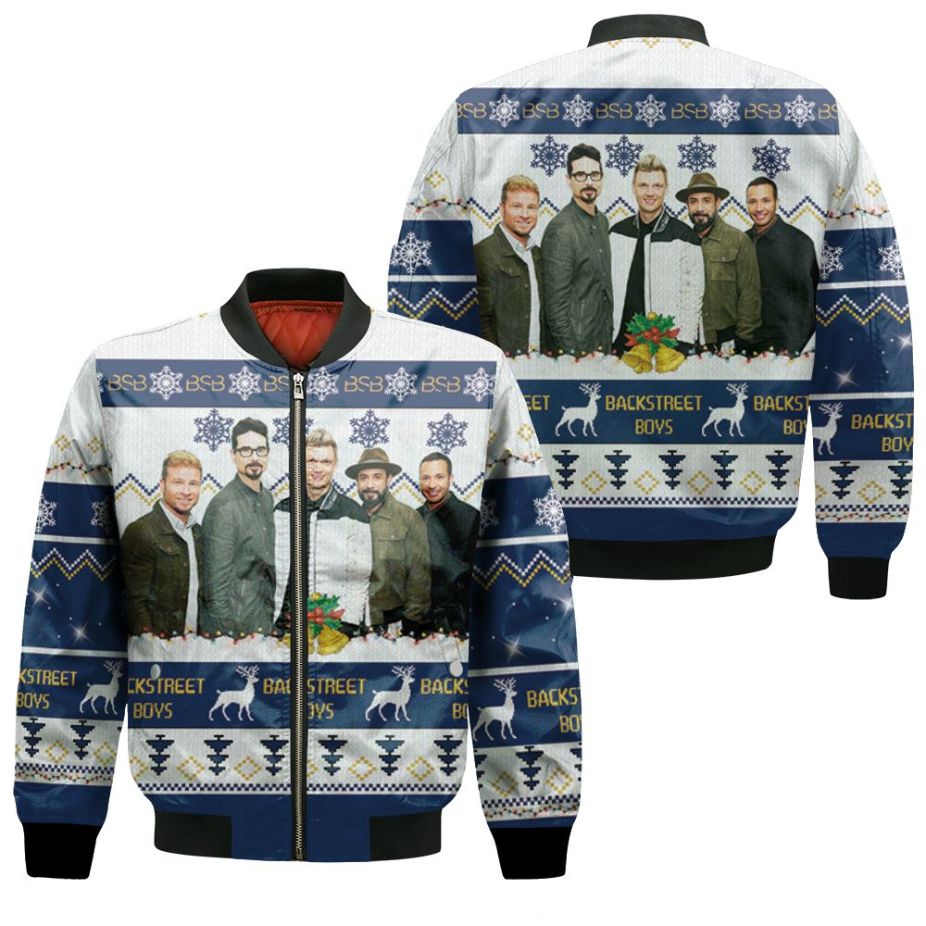 Backstreet Boys Christmas Knitting Pattern Fan Quilt Blanket 3d Bomber Jacket