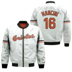 Baltimore Orioles Trey Mancini #16 Mlb Mitchell Ness 1985 Cooperstown Collection Mesh White 2019 3d Designed Allover Custom Gift For Baltimore Fans Bomber Jacket