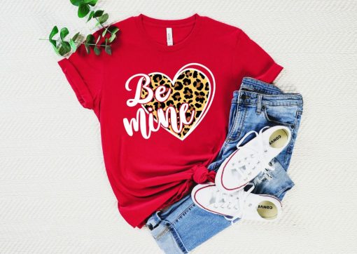 Be Mine Valentines Leopard Shirt