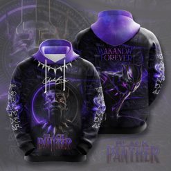 Black Panther Avengers Marvel Design Gift For Fan Custom 3d All Over Printed Hoodie