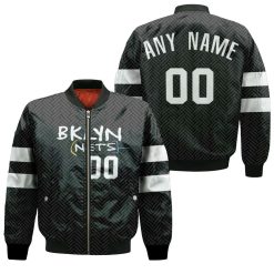 Brooklyn Nets Nba Basketball Team Logo New Arrival Black 3d Designed Allover Custom Gift For Brooklyn Fans Bomber Jacket