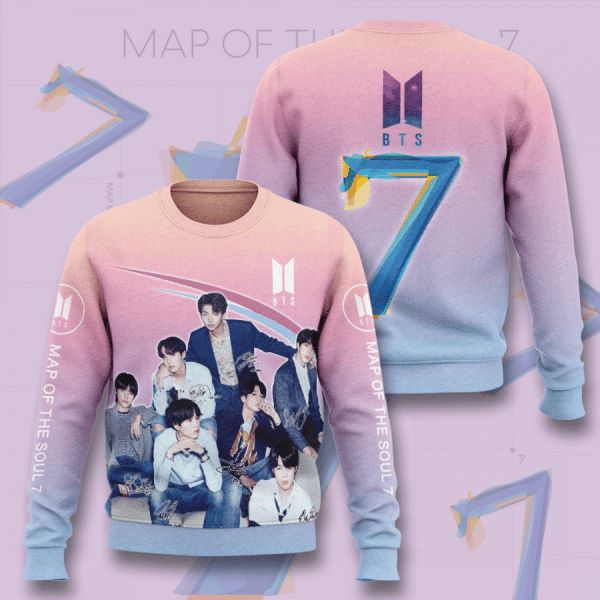 Bts Bangtan Boys 7th Anniversary 2013 2020 Map Of The Soul Signature 3d All Over Printed Hoodie