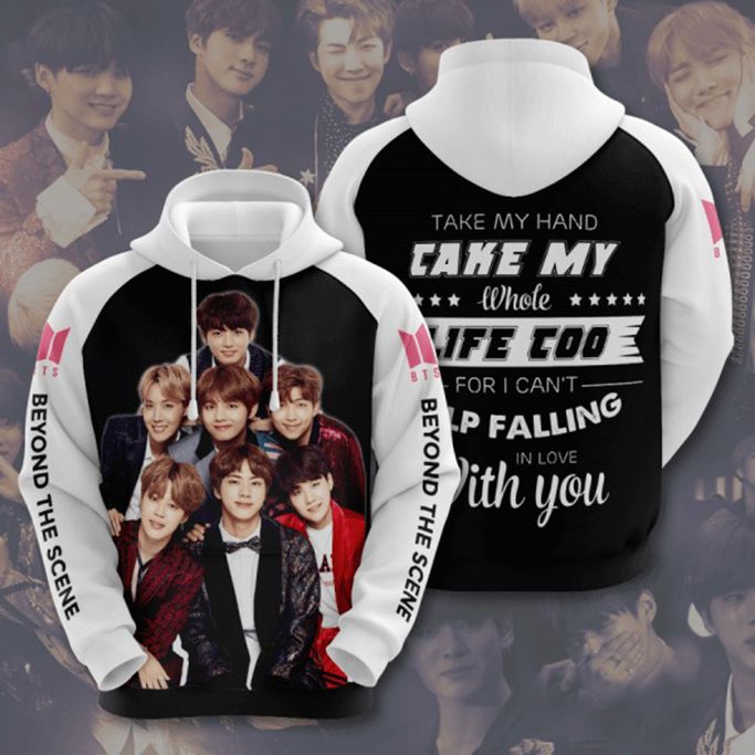 Bts Beyond The Scene Signature Design Gift For Fan Custom 3d All Over Printed Hoodie
