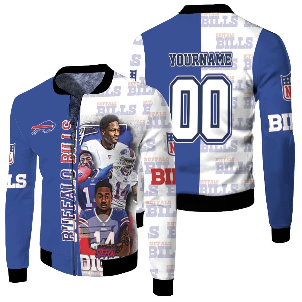 Buffalo Bills Afc East 2020 Stefon Diggs Personalized Fleece Bomber Jacket