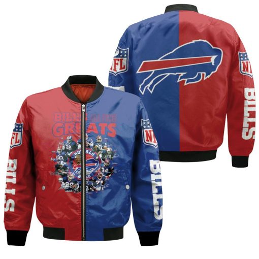 Buffalo Bills All Time Greats Players At All Time 2020 Nfl Season Bomber Jacket
