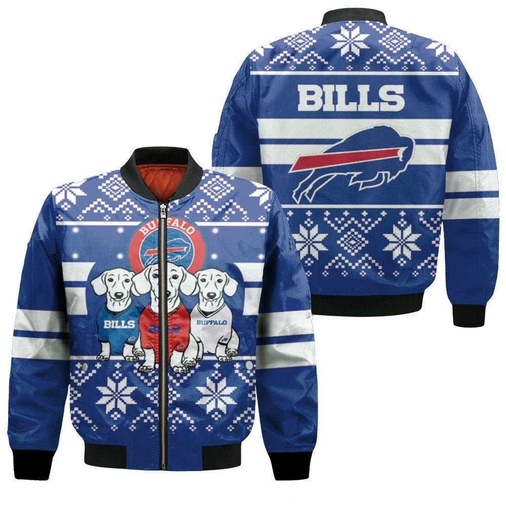 Buffalo Bills Bomber White Jacket