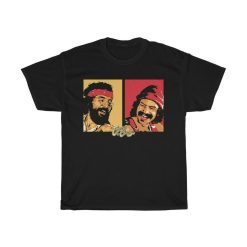 Cheech And Chong Faces Pot Marijuana Short Sleeve Tee Shirt