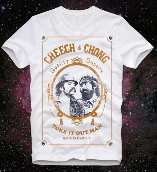 Cheech And Chong Stoner Pothead Pot Head Weed Bong Joint Cult Movie T-Shirt