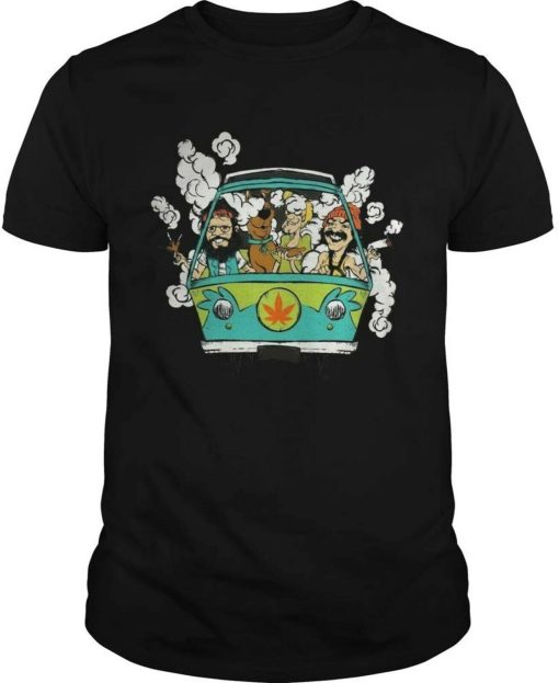 Cheech And Chong With Scooby Doo Smoke Unisex T-Shirt