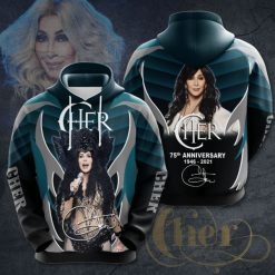 Cher Cherilyn Sarkisian 75th Anniversary 1946 2021 Signature Design Gift For Fan Custom 3d All Over Printed Hoodie