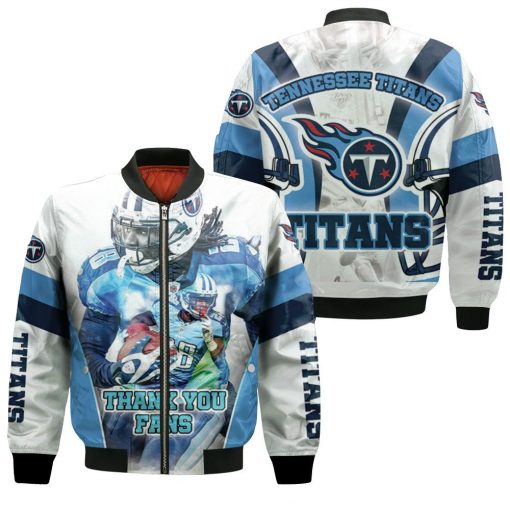 Chris Johnson #28 Tennessee Titans Afc South Division Super Bowl 2021 Bomber Jacket