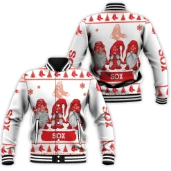 Christmas Gnomes Boston Red Soxugly Sweatshirt Christmas 3d Baseball Jacket