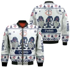 Christmas Gnomes Minnesota Twins Ugly Sweatshirt Christmas 3d Bomber Jacket