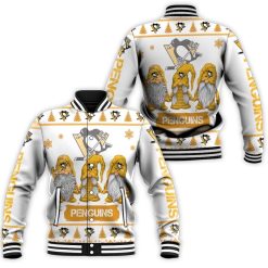 Christmas Gnomes Pittsburgh Penguins Ugly Sweatshirt Christmas 3d Baseball Jacket