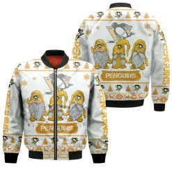 Christmas Gnomes Pittsburgh Penguins Ugly Sweatshirt Christmas 3d Bomber Jacket