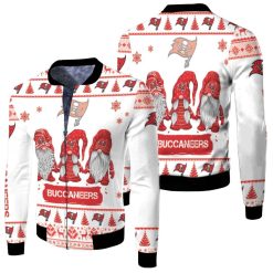 Christmas Gnomes Tampa Bay Buccaneers Ugly Sweatshirt Christmas 3d Fleece Bomber Jacket