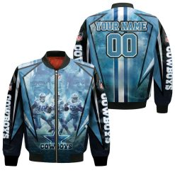 Dallas Cowboys Amari Cooper 19 Dak Prescott 4 Ezekiel Elliott 21 3d Personalized Bomber Jacket