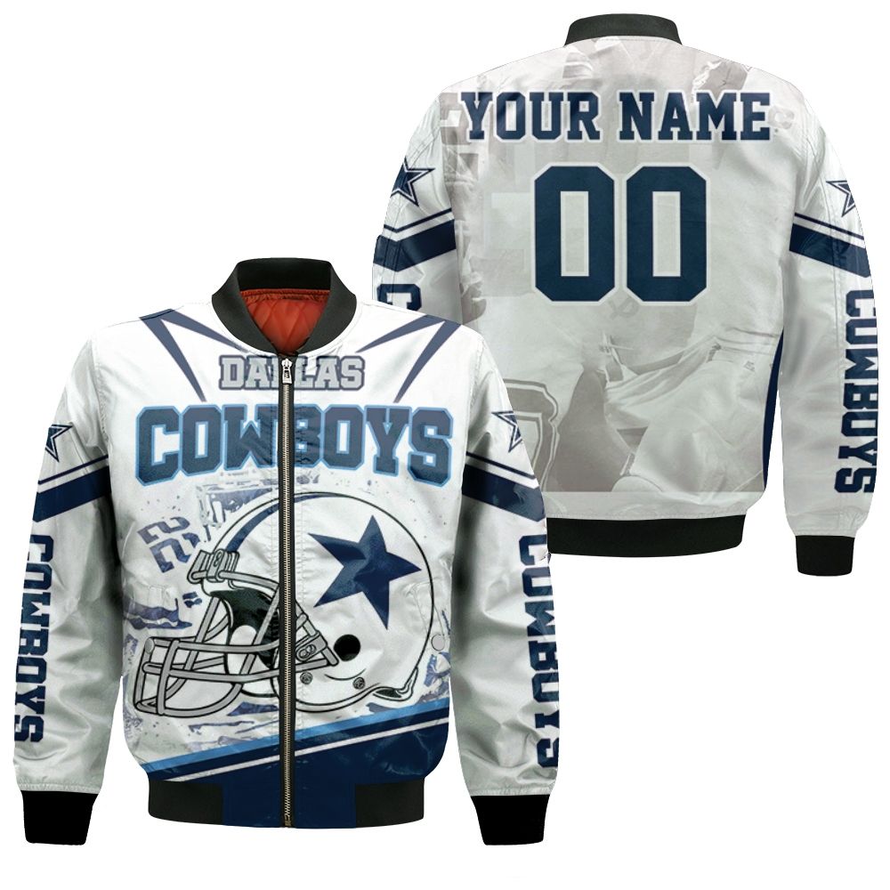 Dallas Cowboys Helmet Nfc East Division Super Bowl 2021 Personalized Bomber Jacket