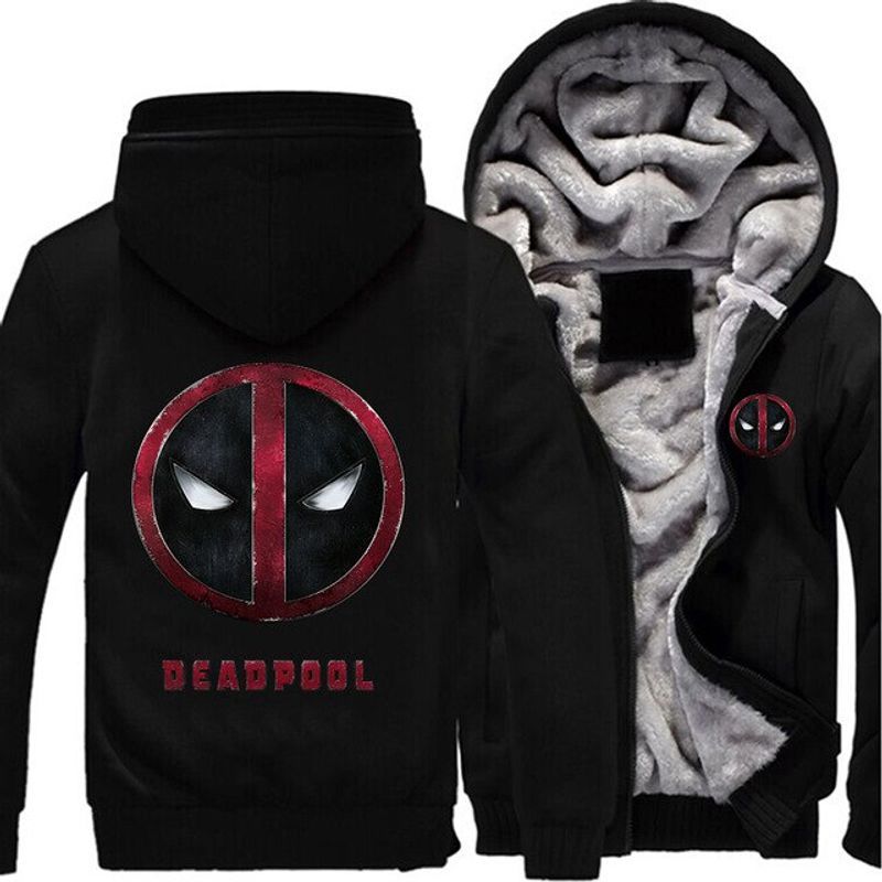 Deadpool, Marvel Over Print 3d Fleece Zip 3 Hoodie