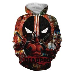 Deadpool Marvel X-Men Avengers 1 3d Zip Hoodie