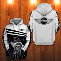 Death Mini Cooper 3d Zip Hoodie