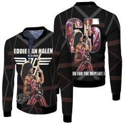 Eddie Van Halen Signature Thank You For The Memories For Fan 3d Jersey Fleece Bomber Jacket