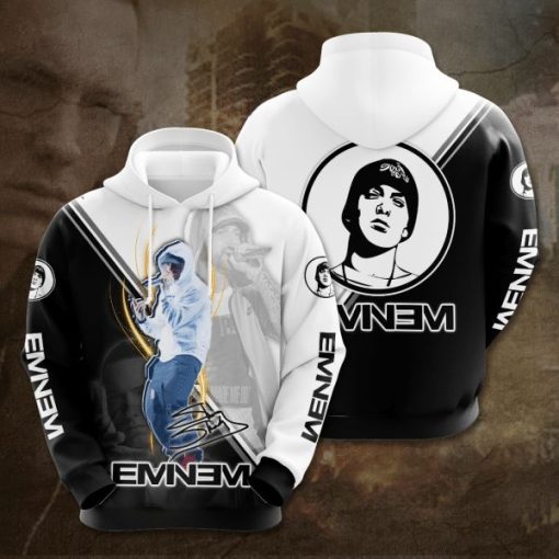 Eminem Rapper Signature Design Gift For Fan Custom 3d All Over Printed Hoodie