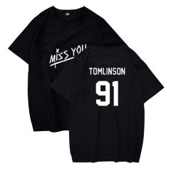 England Singer Louis Tomlinson Miss You 91 Sleeve Fashion 2d Unisex T-Shirt