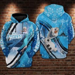 For Frozen Lovers Elsa And Olaf 3d Hoodie