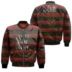 Freddy Krueger Never Sleep Again Sweet Dream Horror Film For Fan Bomber Jacket