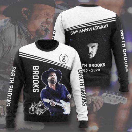 Garth Brooks 35th Anniversary 1985 2020 Signature 3d All Over Printed Hoodie