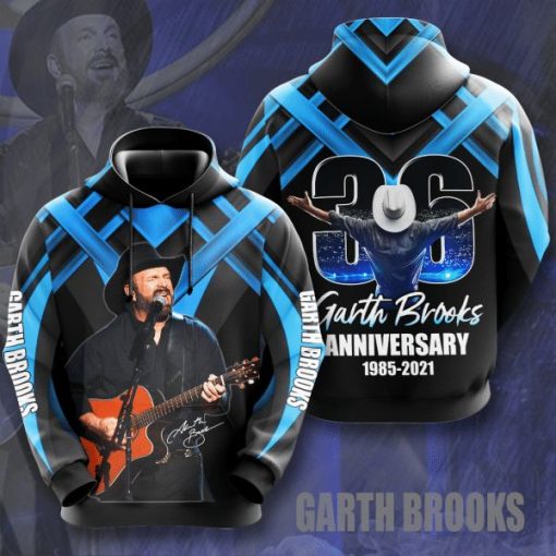 Garth Brooks 36 Anniversary 1985 2021 Signature Design Gift For Fan Custom 3d All Over Printed Hoodie