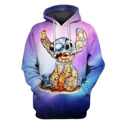 Gearhuman Lilo And Stitch Hooded Pocket Pullover 3d Hoodie