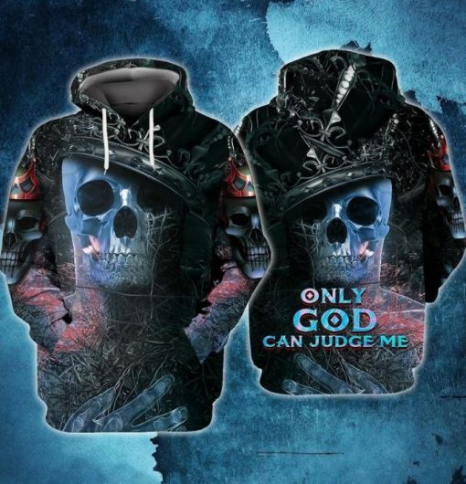 God Only God Can Judge Me Over Print 3d Zip Hoodie