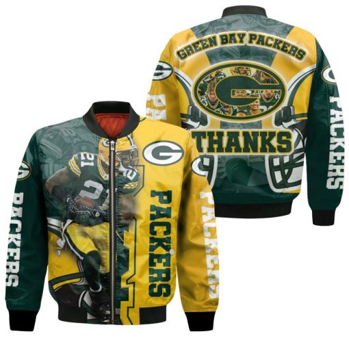 Green Bay Packers Darnell Savage Number 21 Great Player Nfl 2020 Season Bomber Jacket
