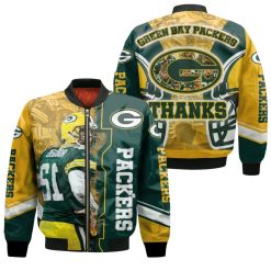 Green Bay Packers Kyler Fackrell Great Player Nfl 2020 Season Champion Bomber Jacket