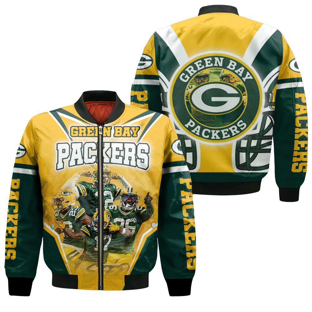 Green Bay Packers Logo Nfc North Division Champions Super Bowl 2021 Bomber Jacket
