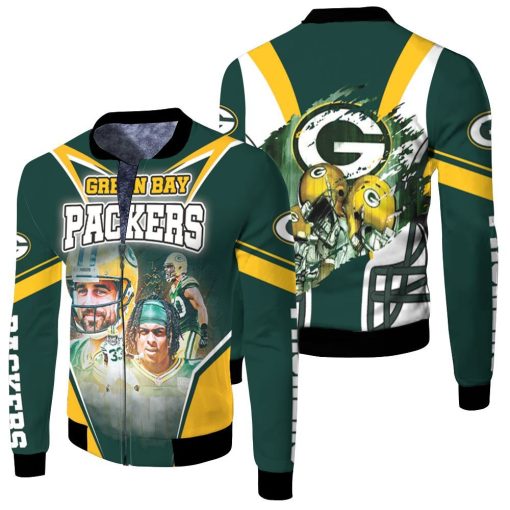 Green Bay Packers Nfc North Division Champions Division Super Bowl 2021 Fleece Bomber Jacket
