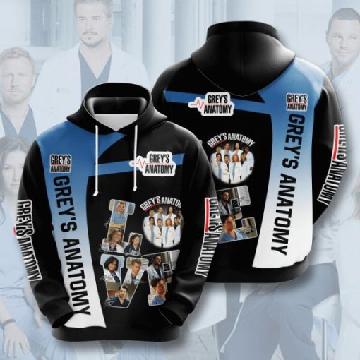 Grey’s Anatomy Design Gift For Fan Custom 3d All Over Printed Hoodie