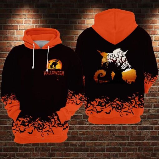 Happy Halloween 1 Over Print 3d Zip Hoodie