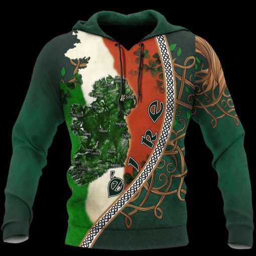 Happy St Patricks Day Irish Over Print 3d Zip 2 Hoodie