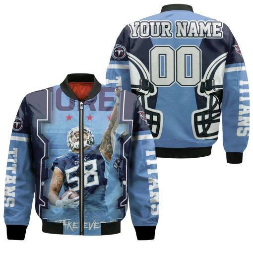 Harold Antonio Laudry 58 Tennessee Titans Afc South Champions Super Bowl 2021 Iii Personalized Bomber Jacket