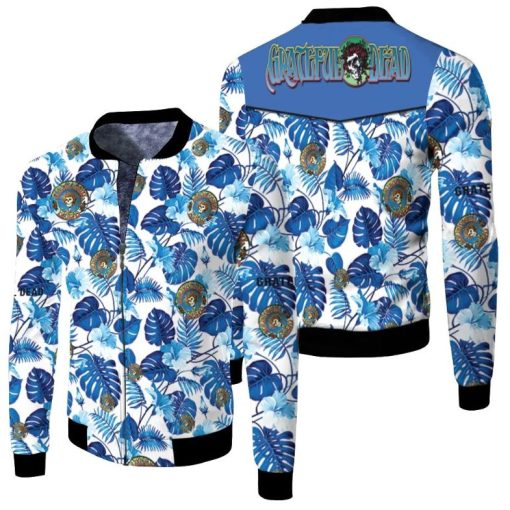 Hawaii Grateful Dead Blue All Over Printed For Fan 3d Jersey Fleece Bomber Jacket