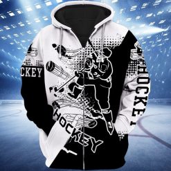 Hockey Lover 3d Zip Hoodie