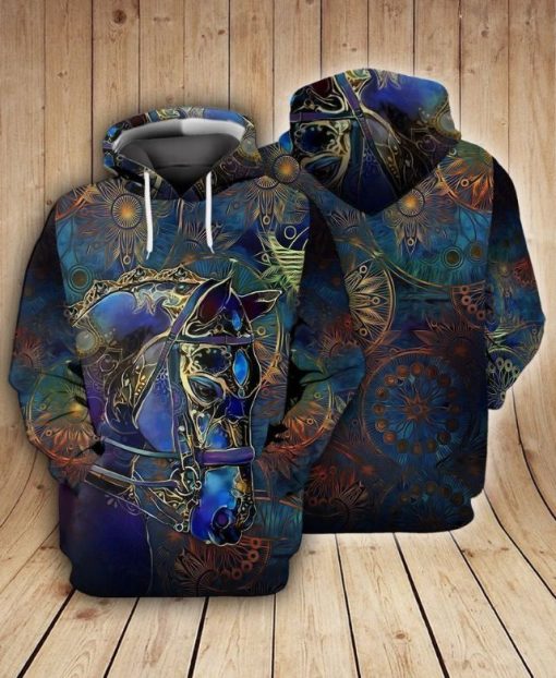 Horse Beautiful 3d Zip Hoodie