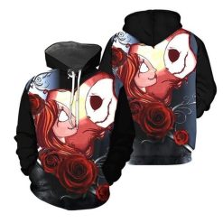 Jack Skellington Sally Rose Happy 3d Hoodie