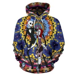 Jack Skellington 3d Zip Hoodie