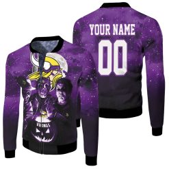 Jason Freddy Myers Minnesota Vikings Halloween All Over 3d Personalized Fleece Bomber Jacket