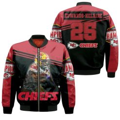 Kansas City Chiefs 26 Edwards Helaire Superbowl Champions Bomber Jacket