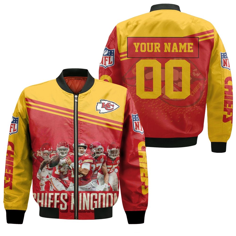 Kansas City Chiefs Kingdom Afc West Champions Division Super Bowl 2021 Personalized 1 Bomber Jacket